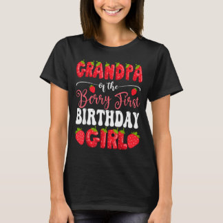T-shirt Grandpa of Berry First Birthday Girl Strawberry