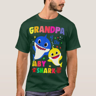 T-shirt Grandpa Of The Baby Shark Birthday Grandpa Shark