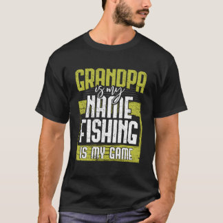 T-shirt Grandpa Pêche Cadeaux Fête des pères Pêche Est Mon
