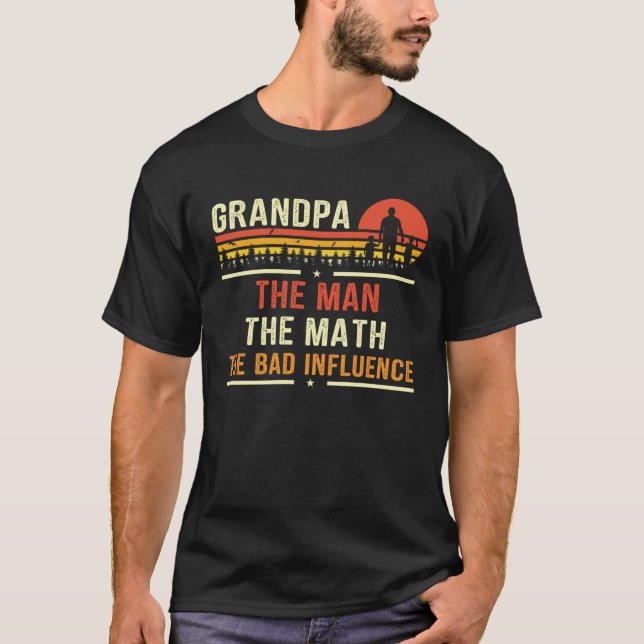 T-shirt Grandpa The Man The Myth The Legend  for Grandfath (Devant)