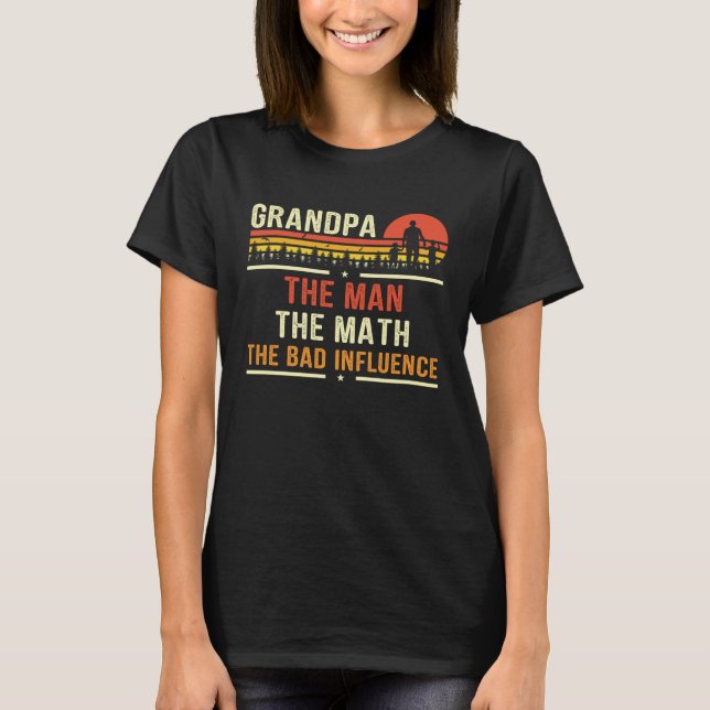 T-shirt Grandpa The Man The Myth The Legend  for Grandfath (Devant)