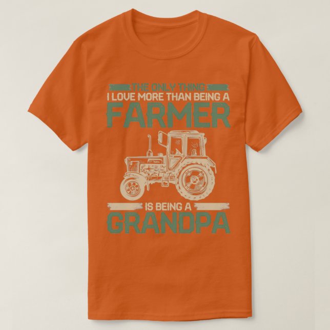 T-shirt Grandpa Tracteur fermier Vintage (Design devant)