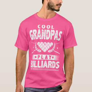 T-shirt Grandpas cool Jouer Billard