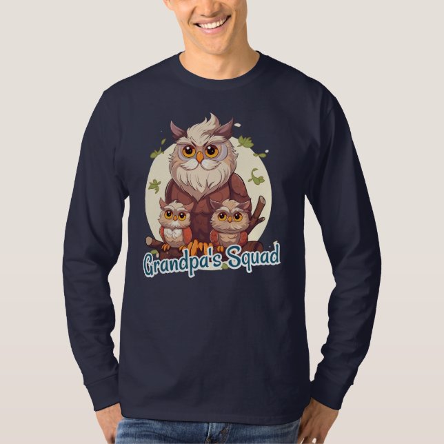 T-shirt Grandpa's Squad (Devant)