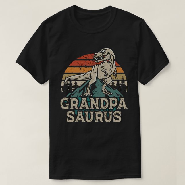 T-shirt Grandpasaurus Dinosaur Grandpa Saurus Fête des pèr (Design devant)
