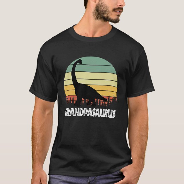 T-SHIRT GRANDPASAURUS GRANDPA SAURUS GRANDPA DINOSAUR (Devant)