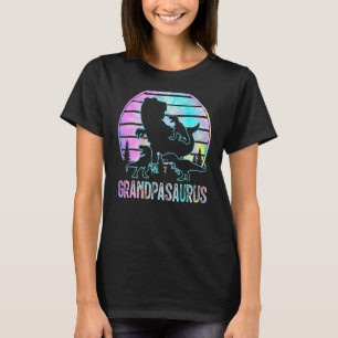 T-shirt Grandpasaurus Retro Grandpa Saurus Dinosaur Kid Fa