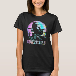 T-shirt Grandpasaurus Retro Grandpa Saurus Dinosaur Kid Fa
