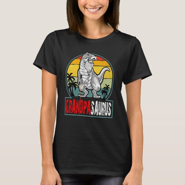 T-shirt Grandpasaurus Rex Dinosaur Rex Grand-père Saurus (Devant)