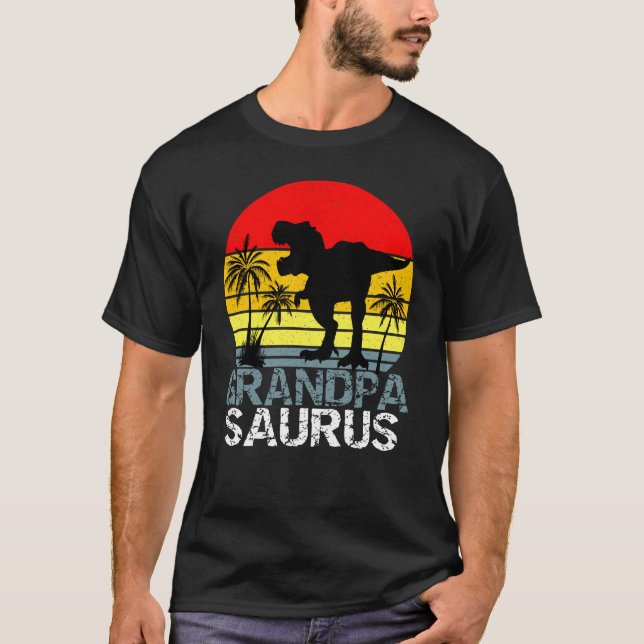 T-shirt Grandpasaurus T Rex Dinosaur (Devant)