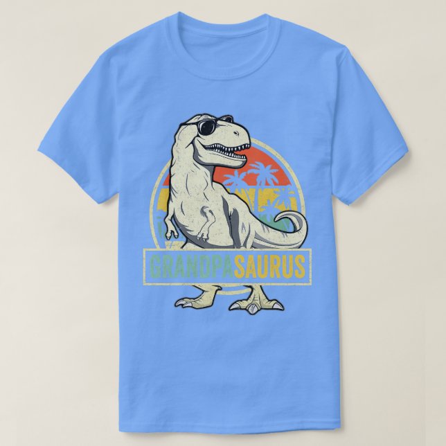 T-shirt Grandpasaurus T Rex Dinosaur Famille Grandpa Sauru (Design devant)