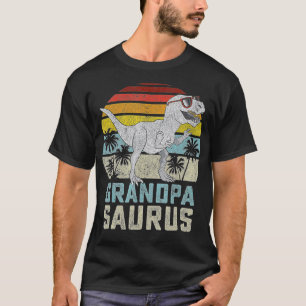 T-shirt Grandpasaurus T Rex Dinosaur Famille Grandpa Sauru