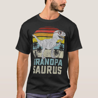 T-shirt Grandpasaurus T Rex Dinosaur Famille Grandpa Sauru
