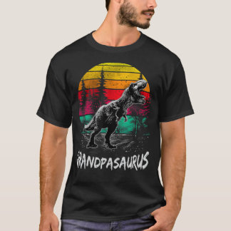 T-shirt Grandpasaurus T Rex Dinosaur Famille Grandpa Sauru