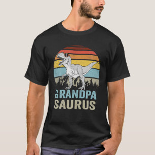 T-shirt Grandpasaurus T Rex Dinosaur Famille Grandpa Sauru
