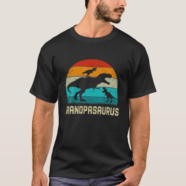 T-shirt Grandpasaurus T Rex Dinosaur Fête des pères Pour G (Devant)