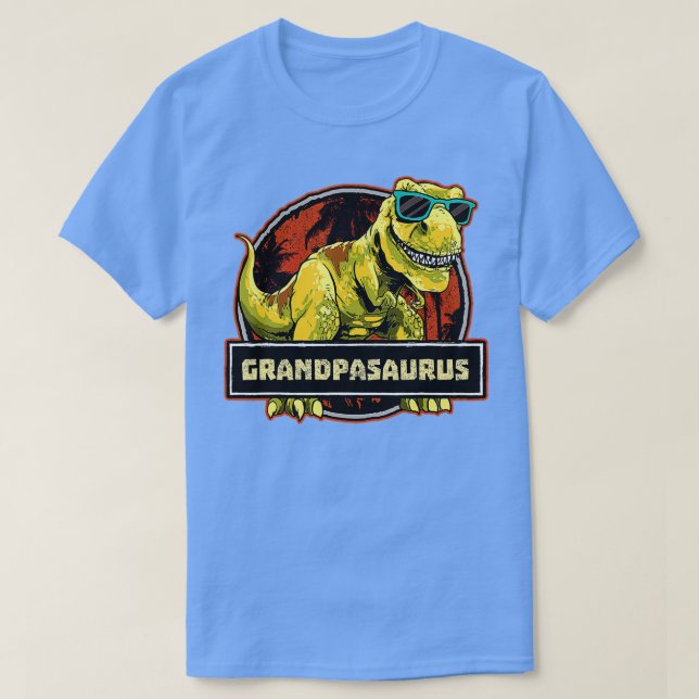 T-shirt Grandpasaurus T rex Grandpa Saurus Dinosaur Gra (Design devant)