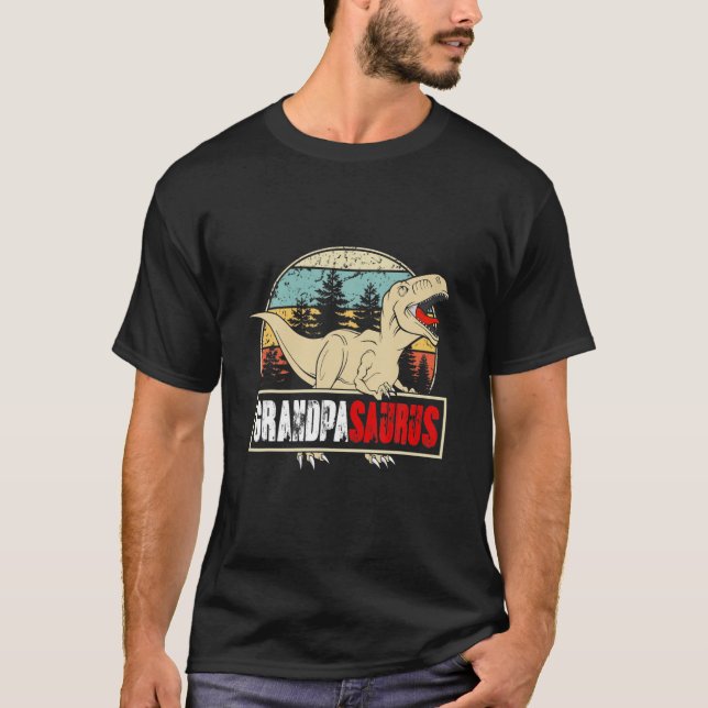 T-shirt Grandpasaurus Tee T Rex Saurus Dinosaur Hommes Pap (Devant)