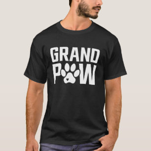 T-shirt GrandPaw Chien Chat Amoureux Fier Grand-père Humou