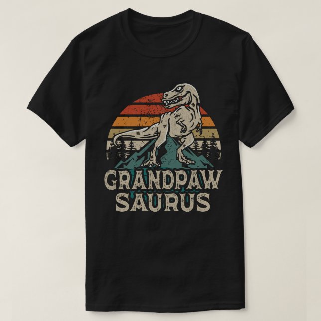 T-shirt Grandpawsaurus Dinosaur Grandpa Saurus Fathers Day (Design devant)