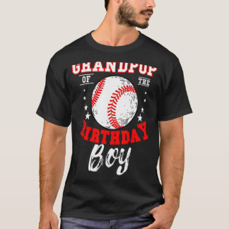 T-shirt Grandpop Of The Birthday Boy Baseball Thème Annive