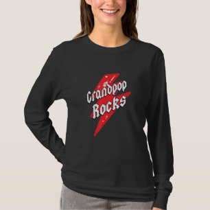 T-shirt Grandpop Rocks Fête des pères Grandkids Love Grand