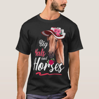 T-shirt Grands Casquettes Et Chevaux Cheval Racer Derby Fa
