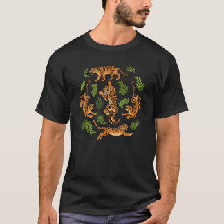 T-shirt Grands chats tigres Merch danse tigre dessin animé