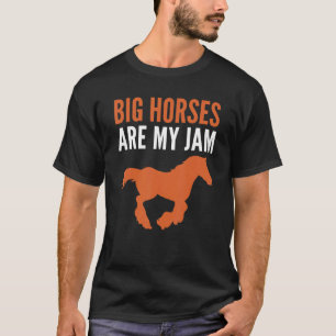 T-shirt Grands Chevaux Sont Ma Confiture Cheval Highland É