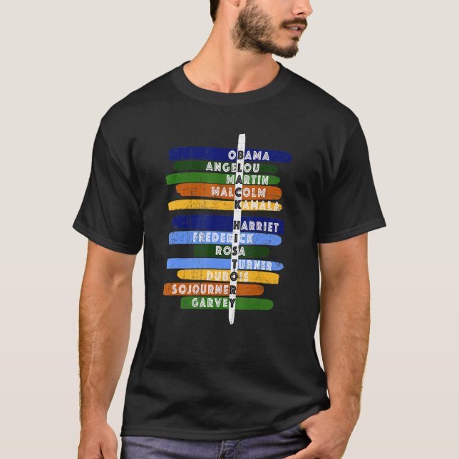 T-shirt Grands dirigeants américains influents Histoire no (Devant)