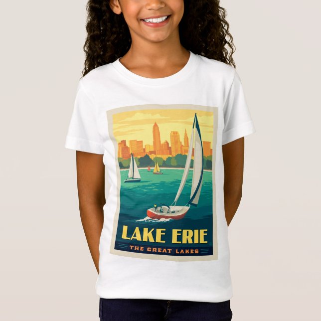 T-Shirt Grands Lacs | Lac Érié (Devant)