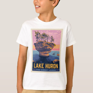 T-shirt Grands Lacs Lac Huron