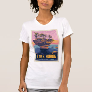 T-shirt Grands Lacs Lac Huron
