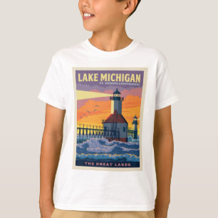T-shirt Grands Lacs   Lac Michigan