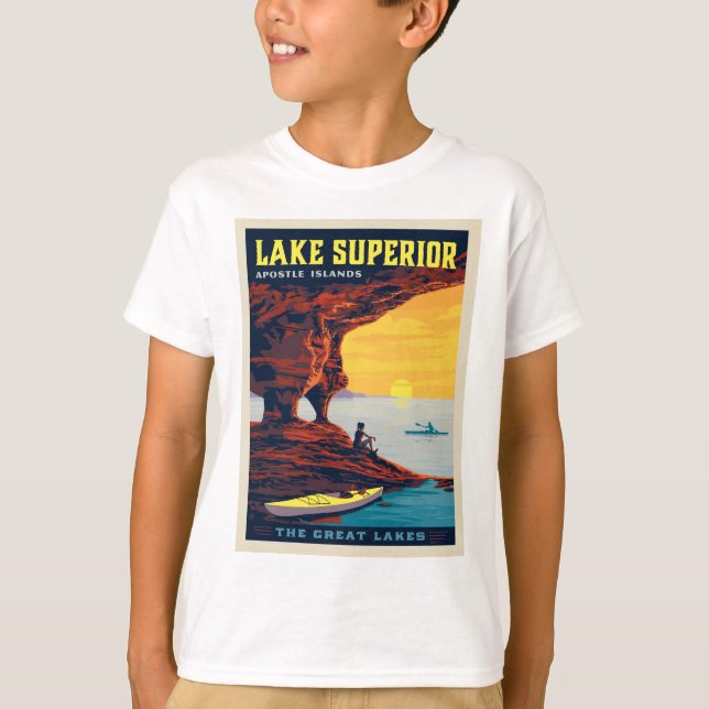 T-shirt Grands Lacs | Lac Supérieur (Devant)