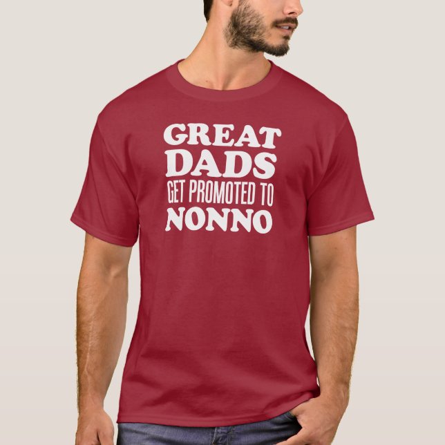 T-shirt Grands papas promus à Nonno (SUR l'OBSCURITÉ) (Devant)