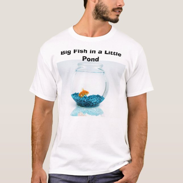 T-shirt Grands poissons dans un petit étang (Devant)