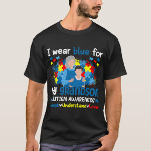 T-shirt Grandson Autisme Accepter Comprendre L'Amour Grand