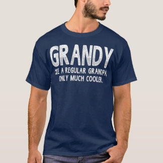 T-shirt Grandy Définition Comme Grand-Père Régulier Seulem