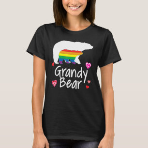 T-shirt Grandy Lgbt Bear Gay Lesbian Pride Rainbow Floral