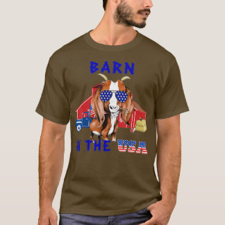 T-shirt Grange Aux Etats-Unis Funny Chèvre Chemise Juillet