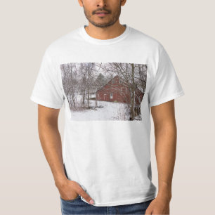 T-shirt Grange Rouge Dans La Neige