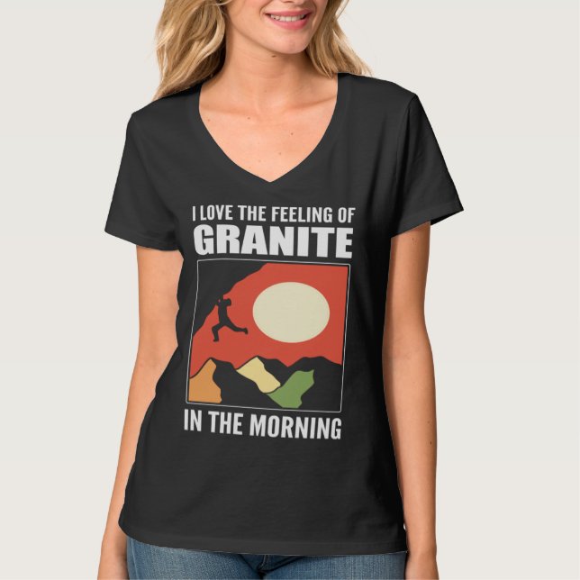 T-shirt Granite in Morning Backcountry Hiker (Devant)