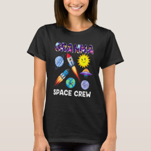 T-shirt Granma Space Crew Granma De L'Anniversaire Garçon 