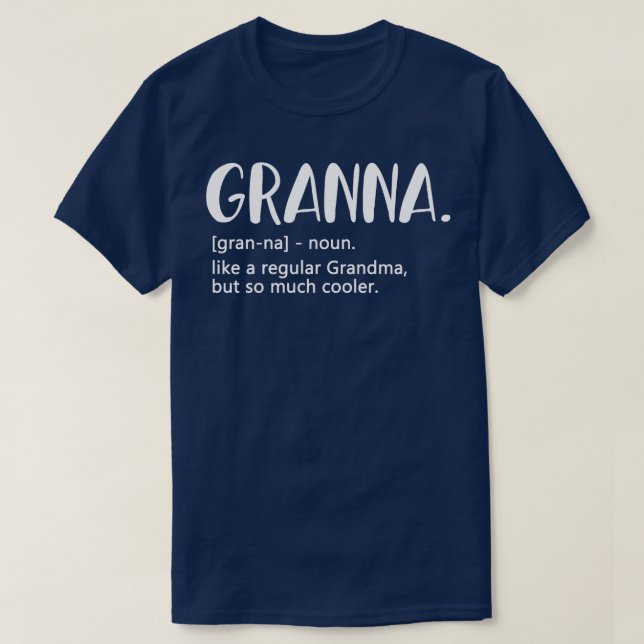 T-shirt Granna comme une grand-mère ordinaire mais les mèr (Design devant)