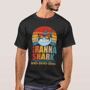 T-shirt Granna Shark Doo Doo Fête des mères Retro Vintage