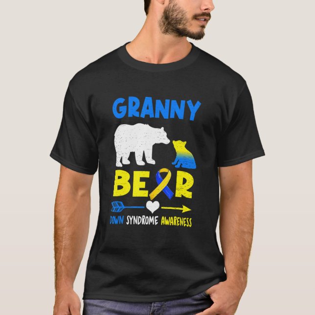T-shirt Granny Bear Family Matching Down Syndrome Awards (Devant)