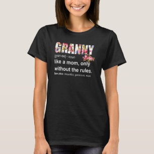 T-shirt Granny Definition Grand-mère Fête des mères