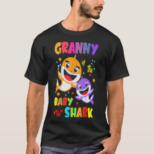 T-shirt Granny Of The Baby Shark Birthday Granny Shark