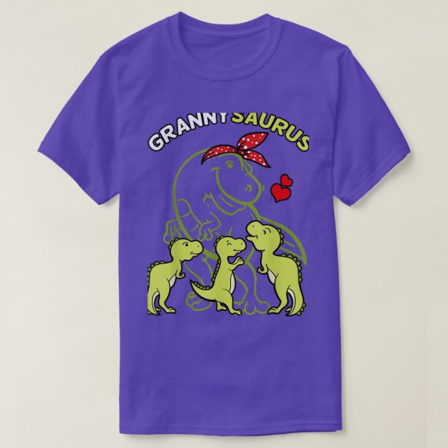 T-shirt Grannysaurus Granny Tyrannosaurus Dinosaure Mères (Design devant)